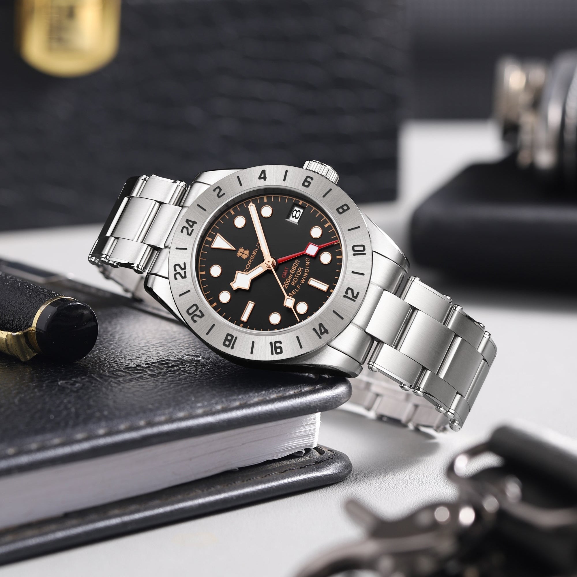 CORGEUT 6005 GMT Watch