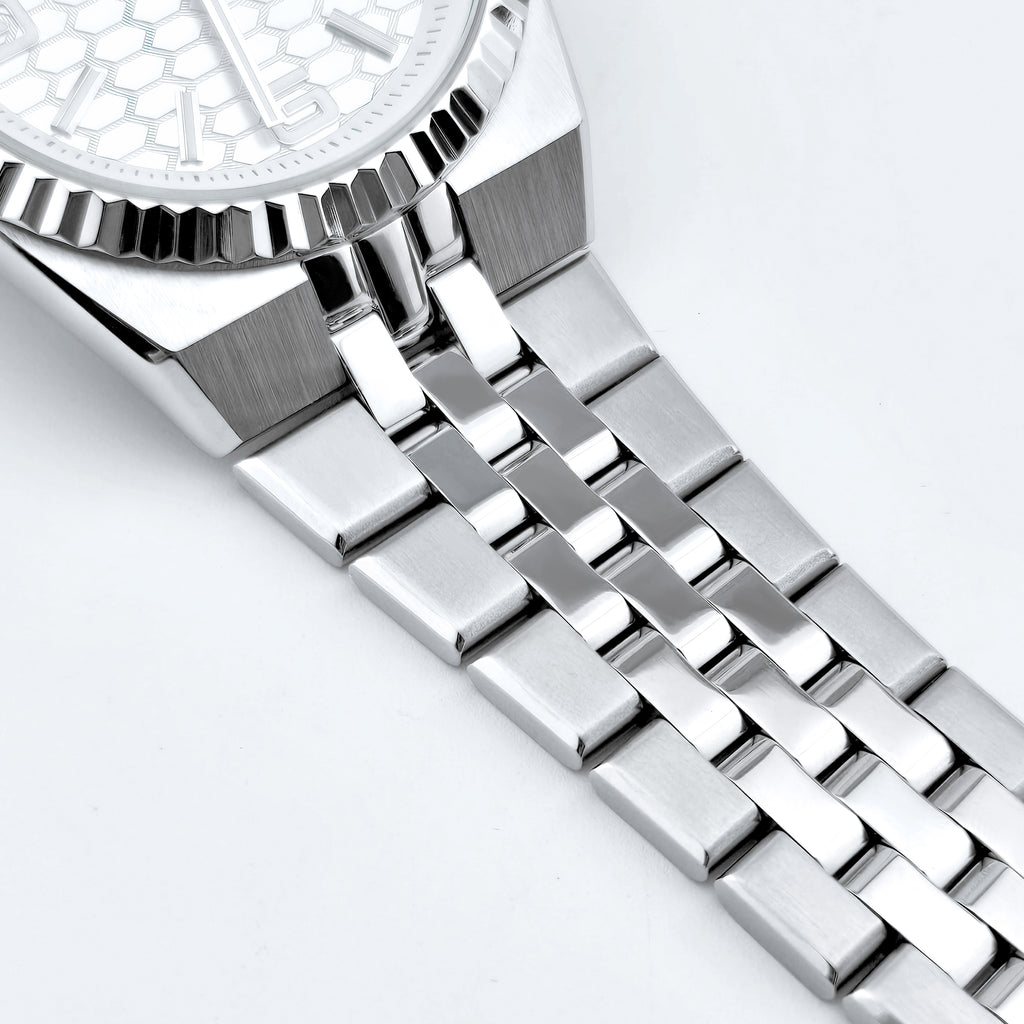 CORGEUT 6033 Automatic Watch Men 40mm Textured Dial Sapphire Crystal 100M Waterproof Stainless Steel Wristwatch