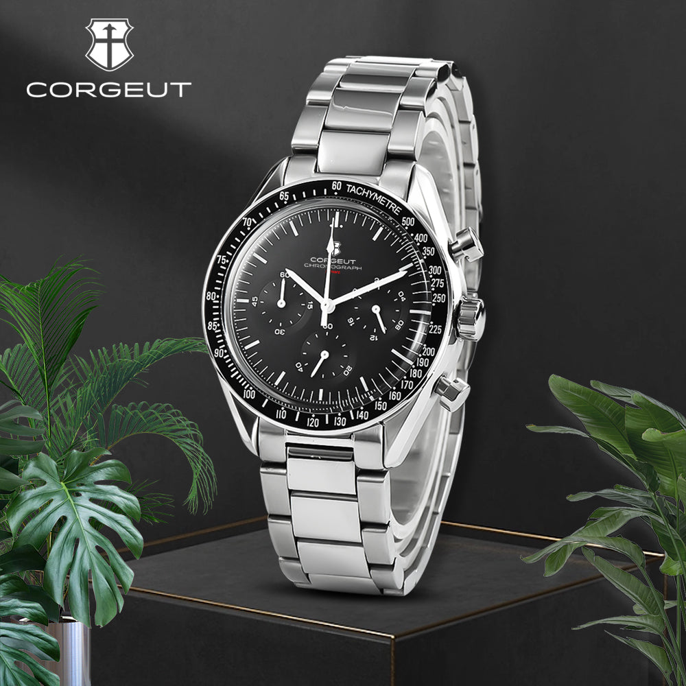 Corgeut 9005 VK63 Uhrwerk Saphirglas 100m wasserdicht