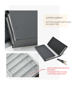 Folding PU Leather Watch Strap Storage Case