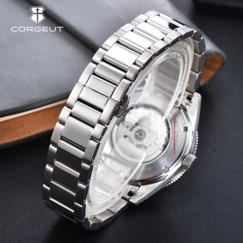Corgeut 6013 NH35 Uhrwerk Saphirspiegel 100m wasserdicht