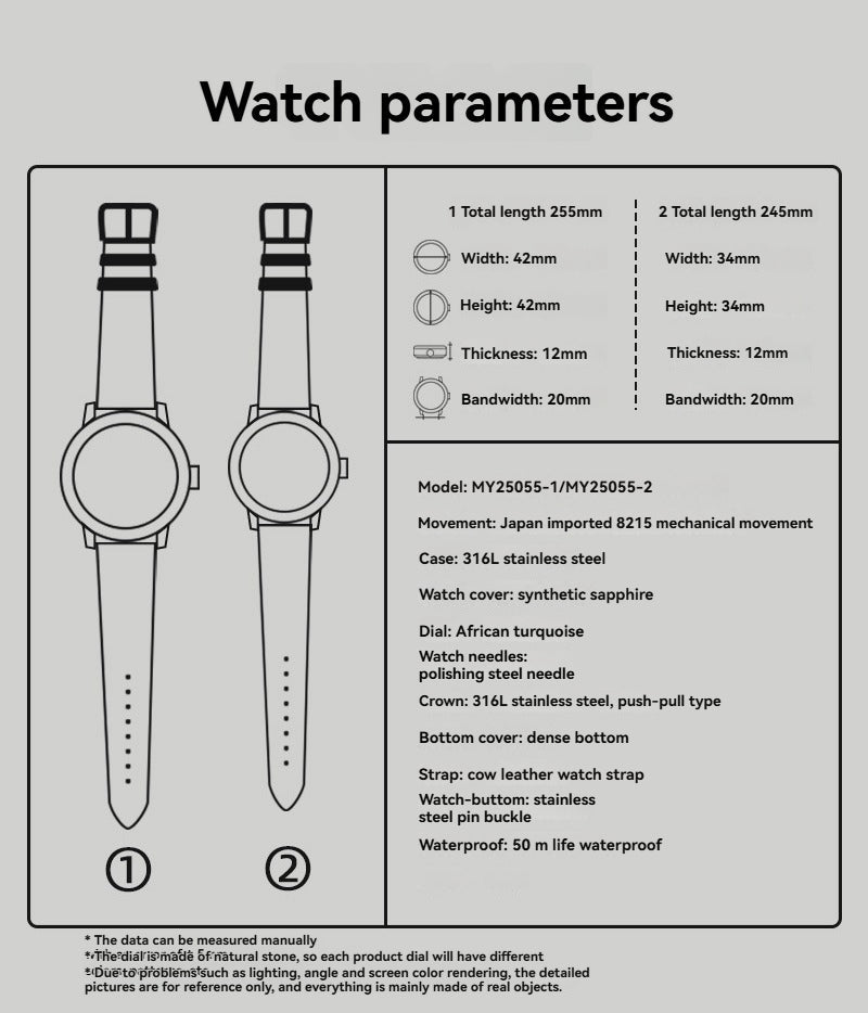Gorgeous Jade MY25055 Automatic Watch