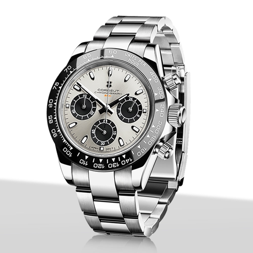 Corgeut 9002 VK63 Uhrwerk Saphirglas 30m wasserdicht