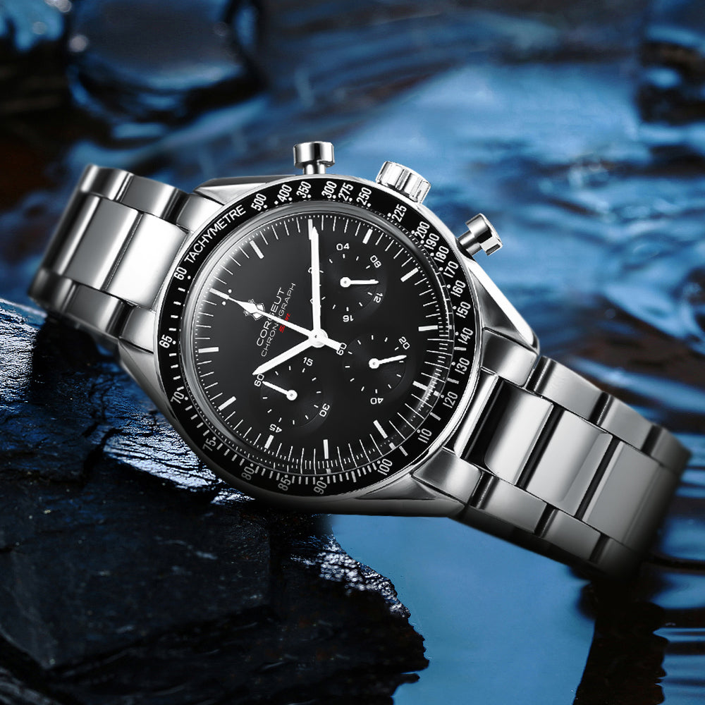 Corgeut 9005 VK63 Uhrwerk Saphirglas 100m wasserdicht