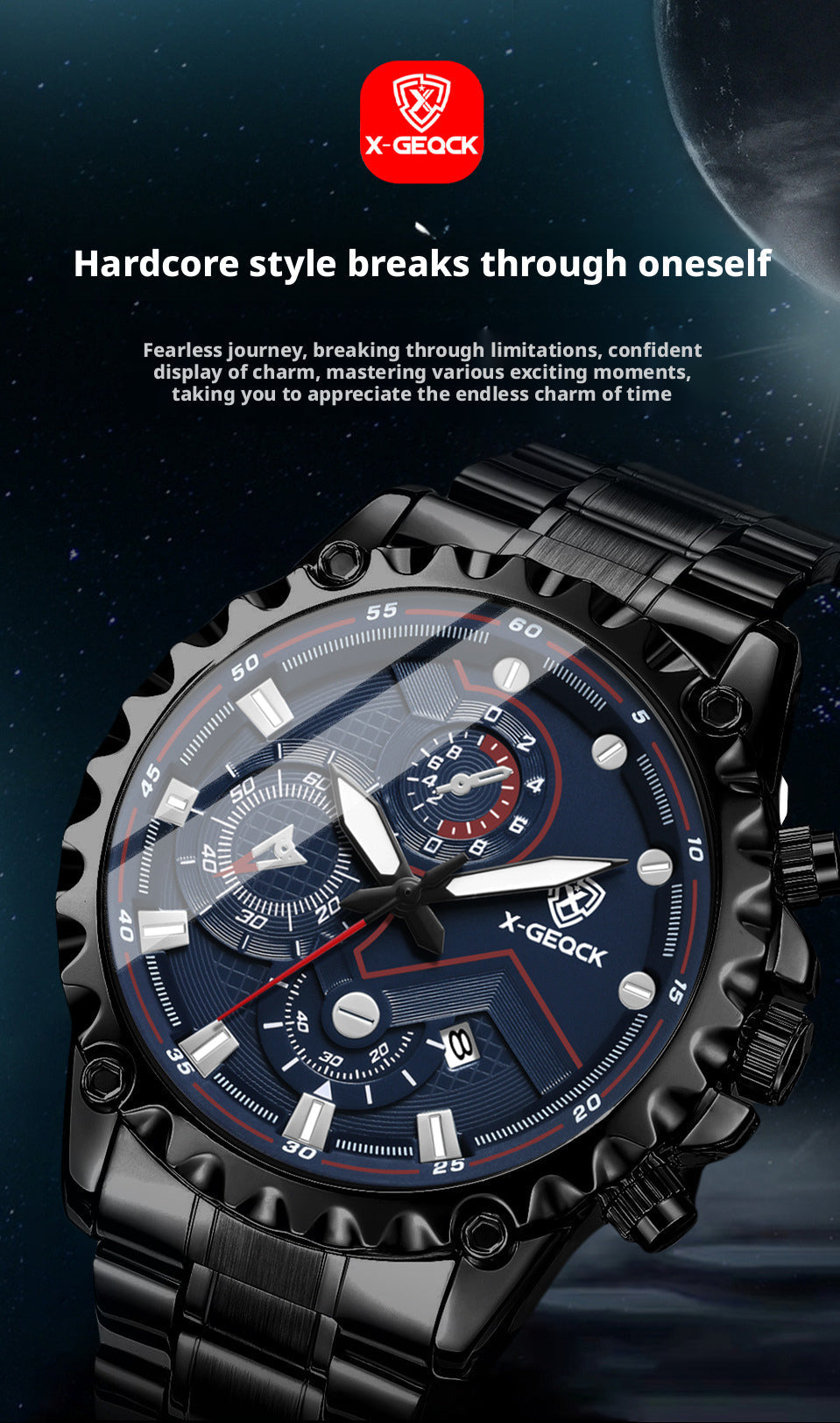 X-GEQCK Chronograph Watch