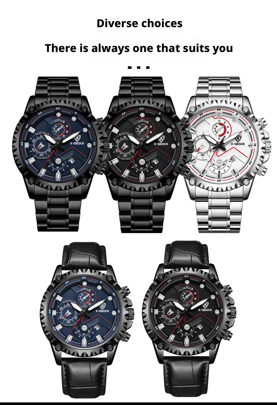 X-GEQCK Chronograph Watch