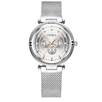 All silver white surface