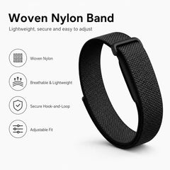 Nylon Loop Replacement Band Compatible with Fitbit Air Adjustable Woven Hook-and-Loop Wrist Strap