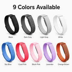 Nylon Loop Replacement Band Compatible with Fitbit Air Adjustable Woven Hook-and-Loop Wrist Strap