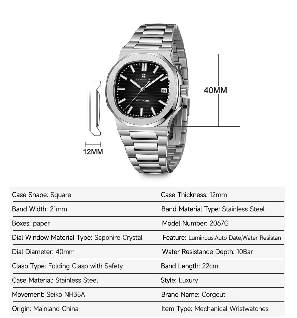 CORGEUT 6017 Automatic Watch