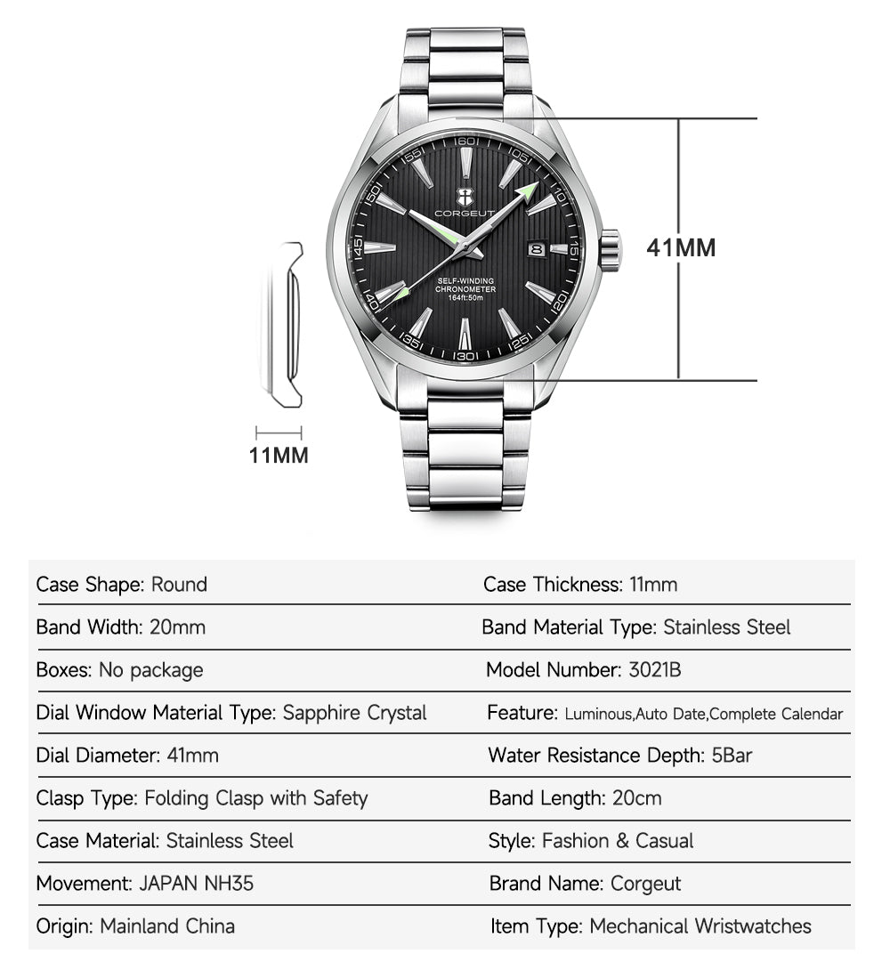 CORGEUT 6010 Automatic Watch