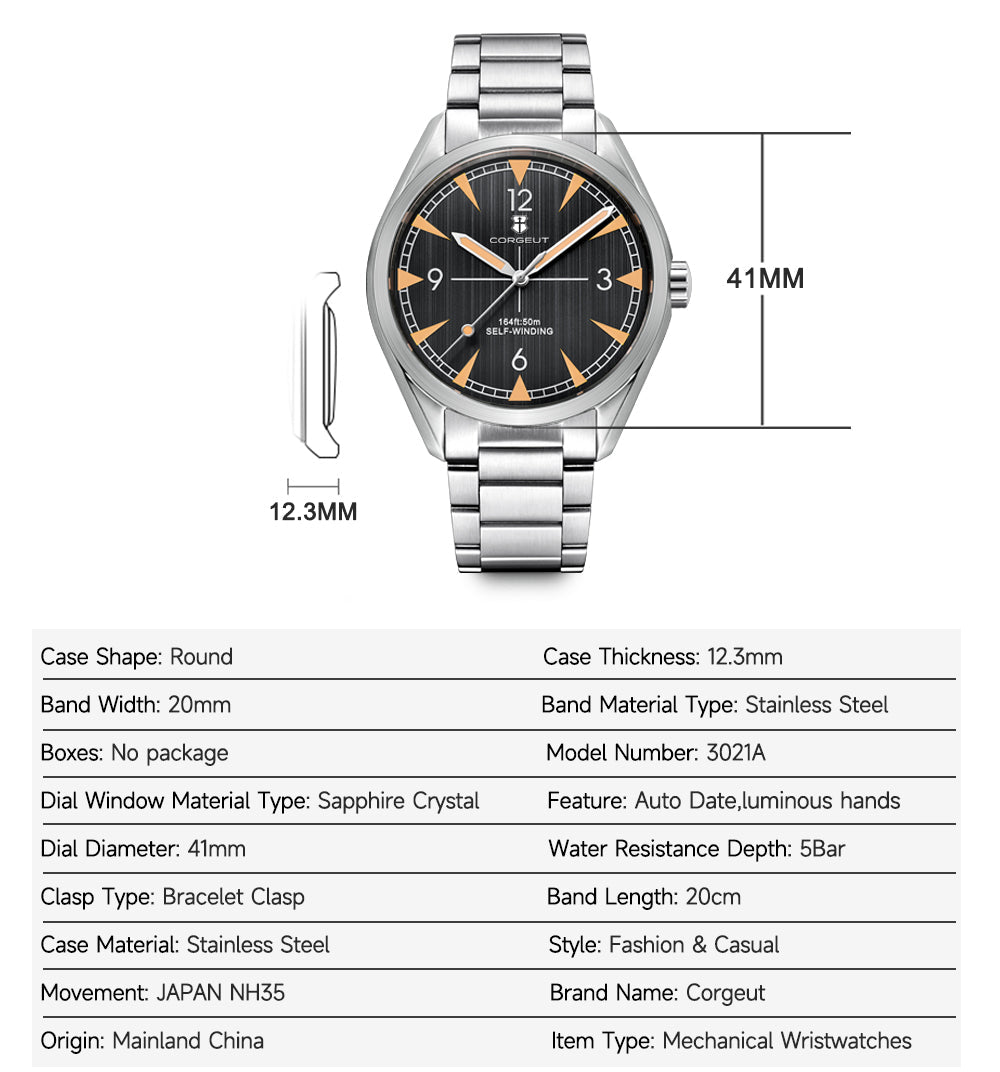 CORGEUT 6010 Automatic Watch