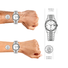 Customizable Silver Classic Watch - 36mm - image 2