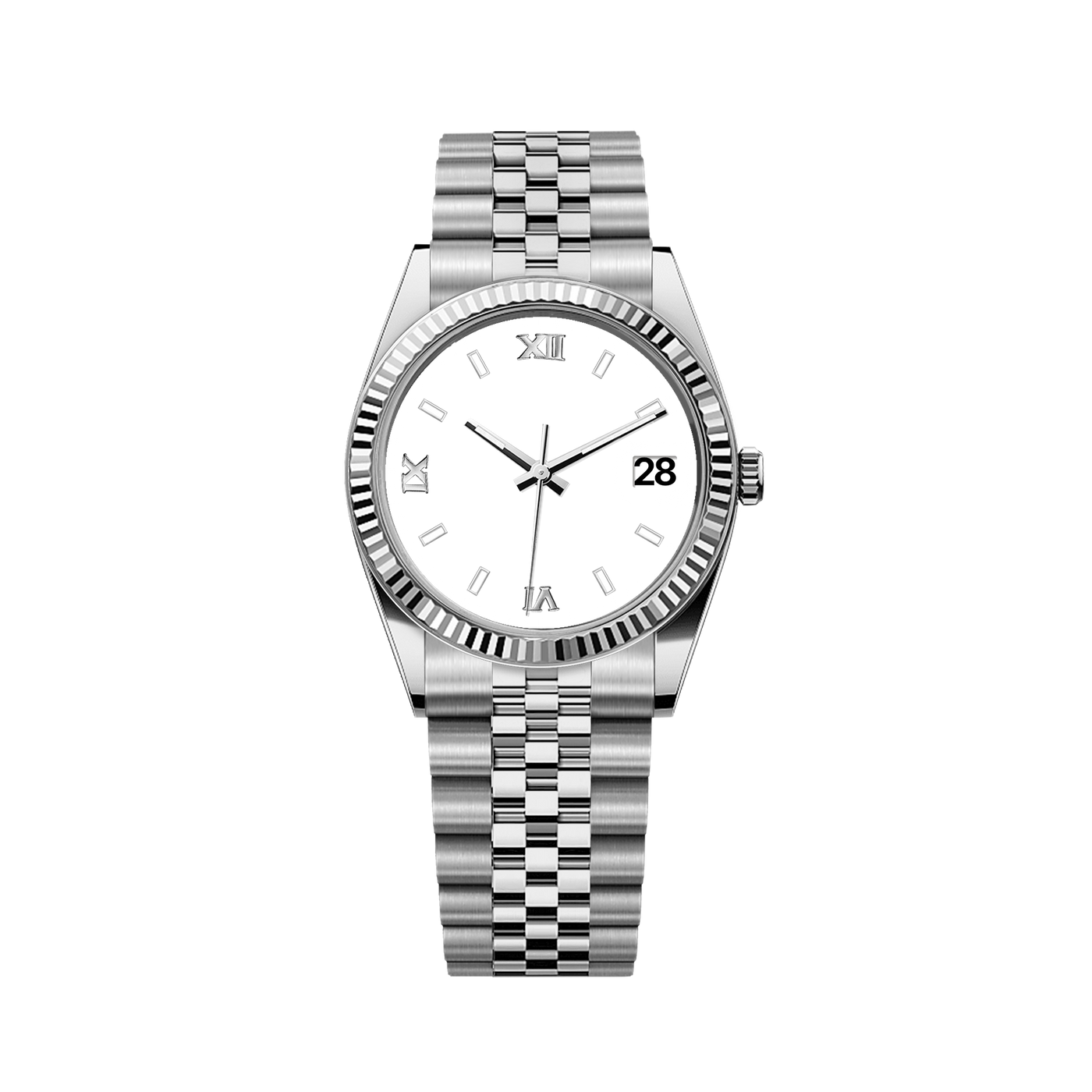 Customizable Silver Nature Dial Classic Watch - 36mm - image 1