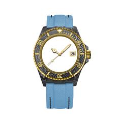 Customizable Gold Carbon Fiber Watch - image 2