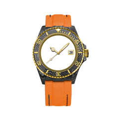 Customizable Gold Carbon Fiber Watch - image 3