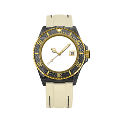 Customizable Gold Carbon Fiber Watch - image 4