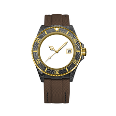 Customizable Gold Carbon Fiber Watch - image 5