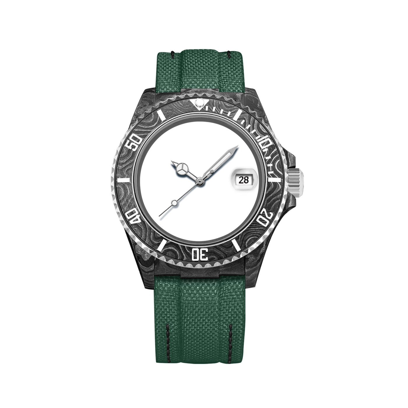 Customizable Nature Dial Carbon Fiber Watch - image 1