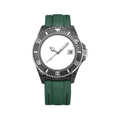 Customizable Silver Carbon Fiber Watch - image 1
