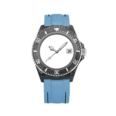 Customizable Silver Carbon Fiber Watch - image 2