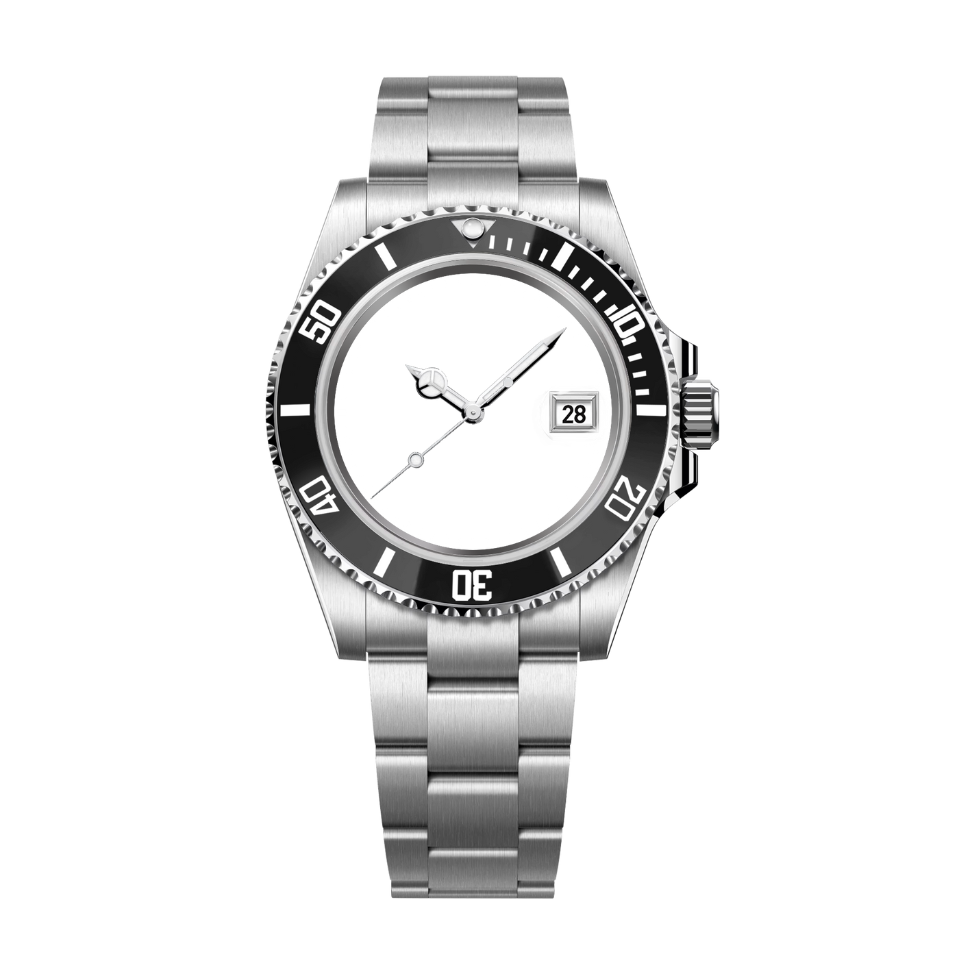Customizable Silver Classic Watch - image 1