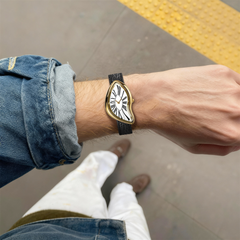Asymmetric Quartz Watch - Roman Dial & Black Strap - image 3