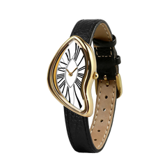 Asymmetric Quartz Watch - Roman Dial & Black Strap - image 4