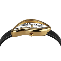 Asymmetric Quartz Watch - Roman Dial & Black Strap - image 5