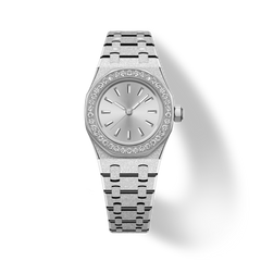 23mm Crystal-Bezel Quartz Watch - Silver - image 1