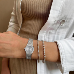 23mm Crystal-Bezel Quartz Watch - Silver - image 2