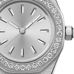 23mm Crystal-Bezel Quartz Watch - Silver - image 4