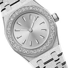 23mm Crystal-Bezel Quartz Watch - Silver - image 5