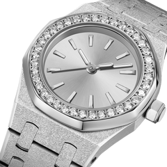 23mm Crystal-Bezel Quartz Watch - Silver - image 6