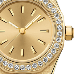 23mm Crystal-Bezel Quartz Watch - Gold - image 4