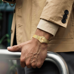 23mm Frosted-Bezel Quartz Watch - Gold - image 2