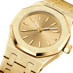 23mm Frosted-Bezel Quartz Watch - Gold - image 6