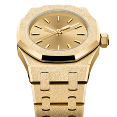 23mm Frosted-Bezel Quartz Watch - Gold - image 8