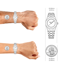 23mm Frosted-Bezel Quartz Watch - Gold - image 9