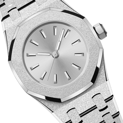 23mm Frosted-Bezel Quartz Watch - Silver - image 5