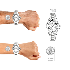 Customizable Silver Nature Dial Classic Watch - 36mm - image 4