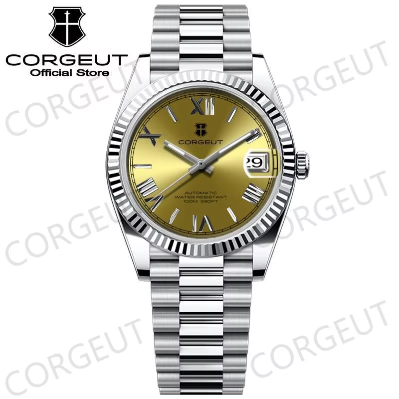 Corgeut 6002 NH35 Uhrwerk Saphirglas 100m wasserdicht