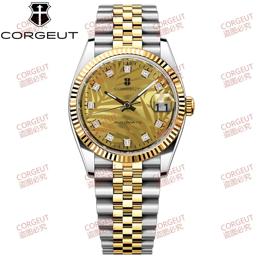 Corgeut 6002 NH35 Uhrwerk Saphirglas 100m wasserdicht