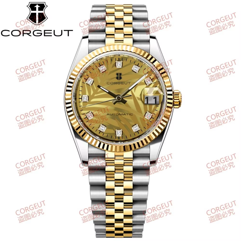Corgeut 6002 NH35 Uhrwerk Saphirglas 100m wasserdicht
