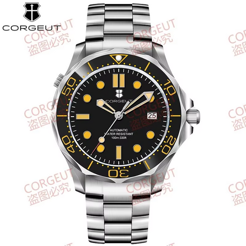 Corgeut 6008 NH35 Uhrwerk Saphirglas 100m wasserdicht