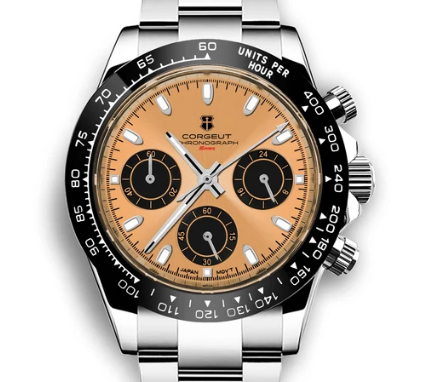 Corgeut 9002 VK63 Uhrwerk Saphirglas 30m wasserdicht