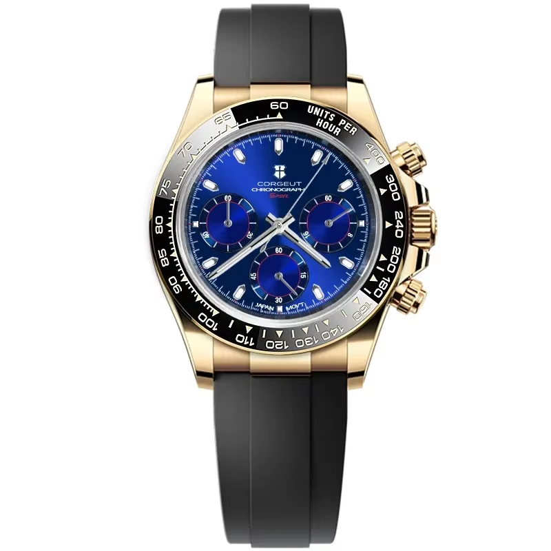 Corgeut 9002 VK63 Uhrwerk Saphirglas 30m wasserdicht