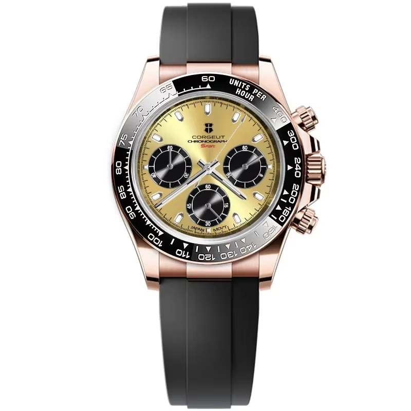 Corgeut 9002 VK63 Uhrwerk Saphirglas 30m wasserdicht