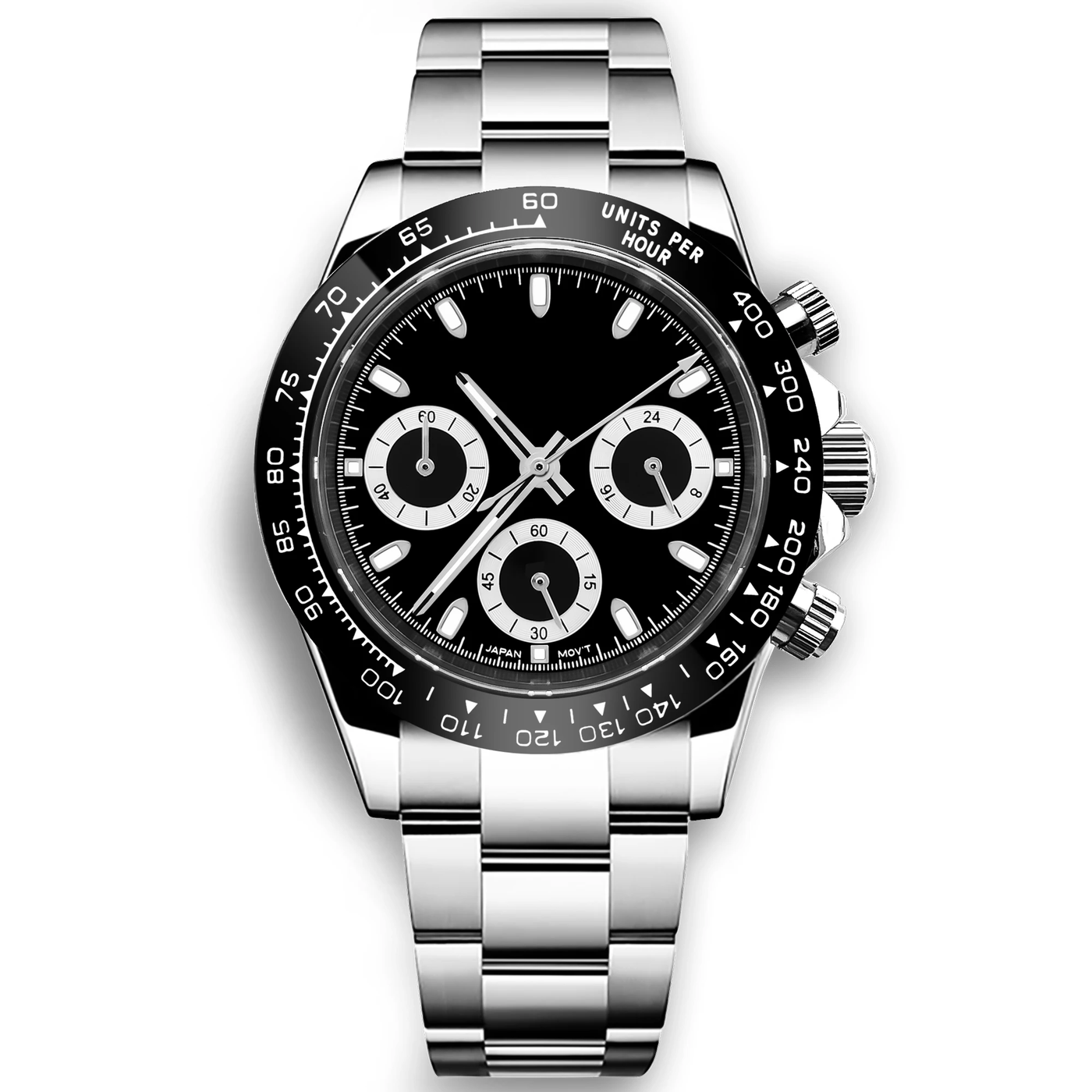Corgeut 9002 VK63 Uhrwerk Saphirglas 30m wasserdicht