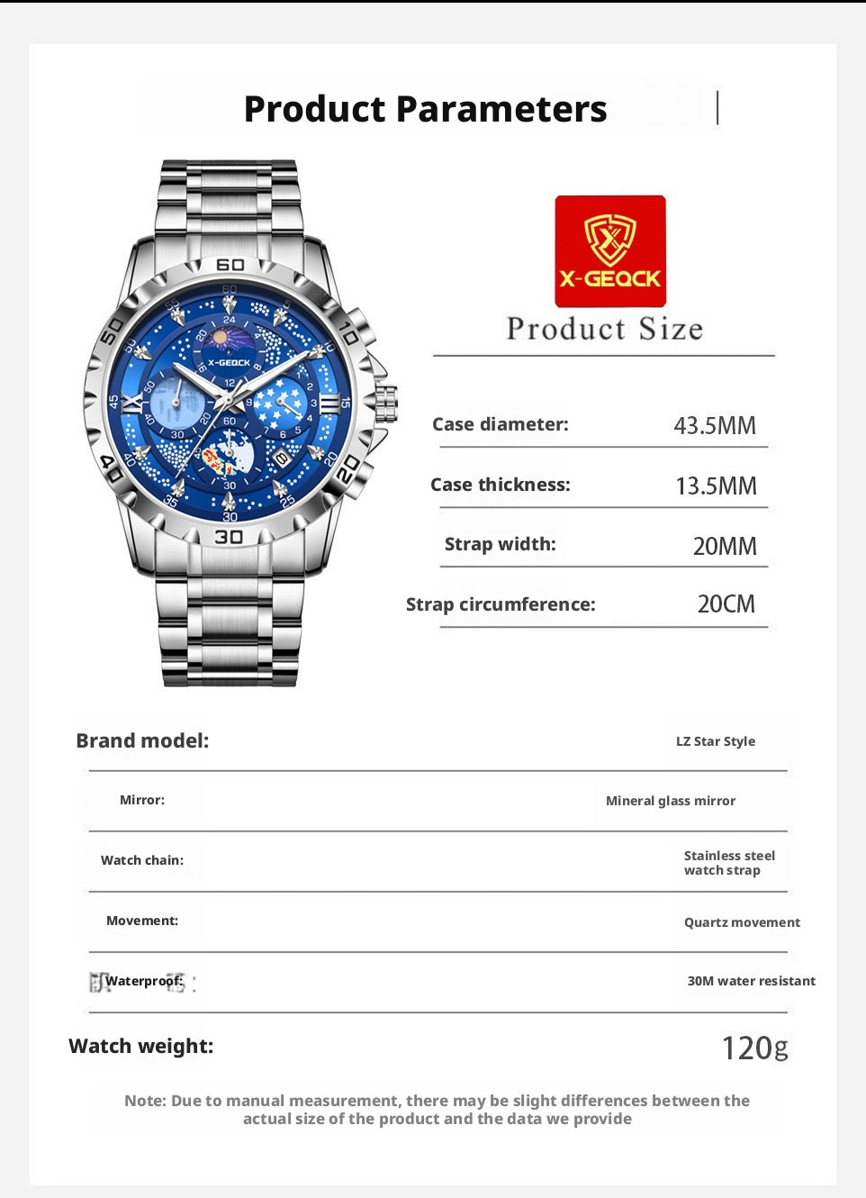 X-GEQCK 5072 Quartz Watch